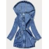 Volná dámská džínová bunda ve světle modré denimové barvě (POP7120-K) - P.O.P.SEVEN