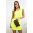 Dámské šaty s volánky 9098 Neon žlutá - Kesi