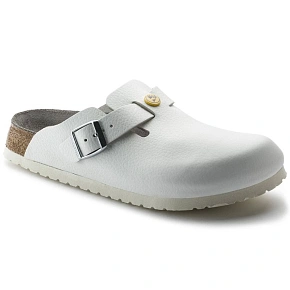 Birkenstock women's clogs Boston ESD White natural leather medical flip-flops narrow narrow (0061378) dámské Birkenstock women's clogs Boston ESD White natural leather medical flip-flops narrow narrow (0061378) dámské