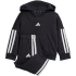 Dětské tepláky adidas Essentials Joggers 3 Stripes Fleece Hoodie black JD6484