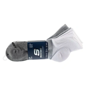 Skechers 3pk pánské ponožky Qtr Colorbloc S118998-GRY šedé 43–46 Skechers 3pk pánské ponožky Qtr Colorbloc S118998-GRY šedé 43–46
