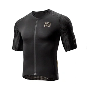 Rockbros YDDX011 Cyklistický dres Diamond s krátkým rukávem - velikost XXL - černý