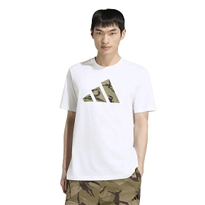 Tričko adidas s grafickým motivem Camo Three Bar Logo KT1687 Tričko adidas s grafickým motivem Camo Three Bar Logo KT1687