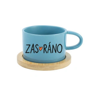 ZAS_RÁNO - modrý hrníček makronka 200 ml