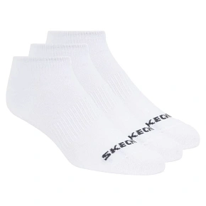 Skechers, 3 ks, unisex, bez froté, neviditelné ponožky S114041-100, bílé, velikosti 39–42 Skechers, 3 ks, unisex, bez froté, neviditelné ponožky S114041-100, bílé, velikosti 39–42