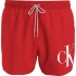 Pánské plavky SHORT DRAWSTRING KM0KM00967 XM9 červvené - Calvin Klein