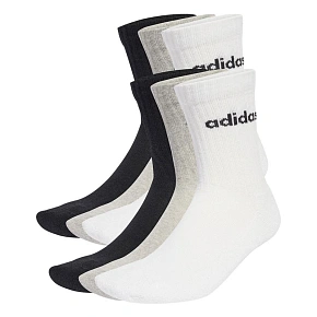 Ponožky adidas Linear Crew Socs Cushioned 6P JL6095 Ponožky adidas Linear Crew Socs Cushioned 6P JL6095