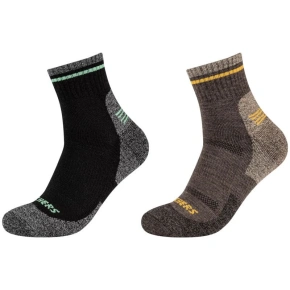Skechers 2PPK Pánské ponožky Trail Wool Quarter Socks SK42052-8997 Grey 39-42 Skechers 2PPK Pánské ponožky Trail Wool Quarter Socks SK42052-8997 Grey 39-42