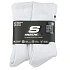 Skechers 6pk Core Crew LG ponožky S118220-WHT bílé 43–46