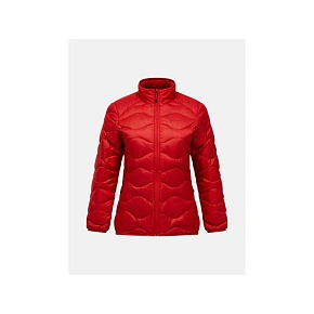Dámská péřová bunda PEAK PERFORMANCE W Helium Down Jacket, červená barva Dámská péřová bunda PEAK PERFORMANCE W Helium Down Jacket, červená barva