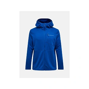 Pánská mikina PEAK PERFORMANCE M Trail Polartec Power Grid Zip Hood, modrá barva Pánská mikina PEAK PERFORMANCE M Trail Polartec Power Grid Zip Hood, modrá barva