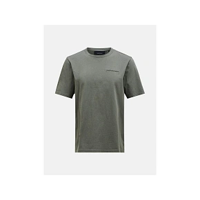 Pánské tričko PEAK PERFORMANCE M Original Small Logo Tee, zelené Pánské tričko PEAK PERFORMANCE M Original Small Logo Tee, zelené