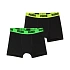 Dětské boxerky Puma Everyday Basic, balení po 2 kusech, černé, 938971 03