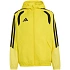 Dětská bunda adidas Tiro 26 Competition All Weather, žlutá, KS9918