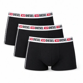 Diesel – pánské boxerky Men Shawn, 3 ks v balení, černé, módní, bavlněné Diesel – pánské boxerky Men Shawn, 3 ks v balení, černé, módní, bavlněné