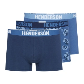 Pánské boxerky 3PACK Jarl 41930-MLC Jeans modrá vzor - Henderson