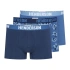 Pánské boxerky 3PACK Jarl 41930-MLC Jeans modrá vzor - Henderson