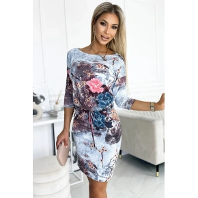 Sportovní šaty13-155 modré s potiskem - Numoco