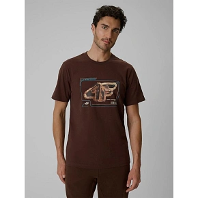 T-shirt regular z nadrukiem męski 4F 4FRSS26TTSHM4230-81S T-shirt regular z nadrukiem męski 4F 4FRSS26TTSHM4230-81S