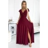 Dámské šaty 411-8 CRYSTAL bordó - Numoco