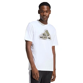 Pánské tričko adidas Camo Modern Logo Graphic T-shirt white JZ7493 pánské