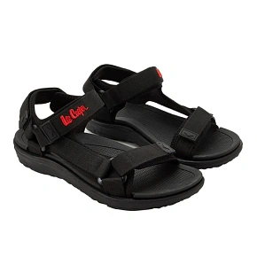 Lee Cooper pánské boty na suchý zip sandály na letní pláž světle černé