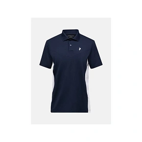 Pánské tričko PEAK PERFORMANCE M Swift Polo, barva tmavě modrá Pánské tričko PEAK PERFORMANCE M Swift Polo, barva tmavě modrá