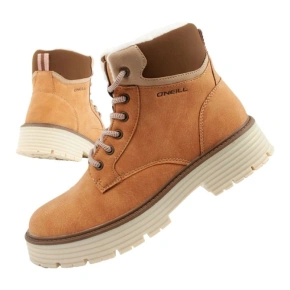 Boty O'neill winter trappers dámské kotníkové boty zateplené módní hnědé dámské