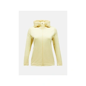 Mikina PEAK PERFORMANCE Rider Tech Zip Hood Women, žlutá
