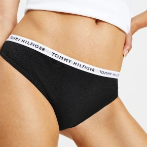 3PACK DÁMSKÉ KALHOTKY TOMMY HILFIGER ČERNÉ (UW0UW02829 0R7)