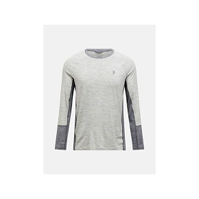 Termotriko PEAK PERFORMANCE Magic Crew Wool-blend Baselayer Men, šedé Termotriko PEAK PERFORMANCE Magic Crew Wool-blend Baselayer Men, šedé