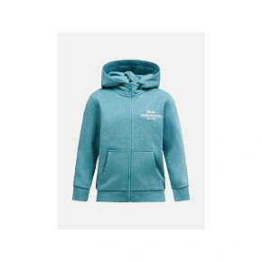Mikina PEAK PERFORMANCE Original Zip Hood Junior, modrá Mikina PEAK PERFORMANCE Original Zip Hood Junior, modrá