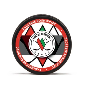 Hokejový puk Zagłębie Sosnowiec medailon SREBKRMEDALION