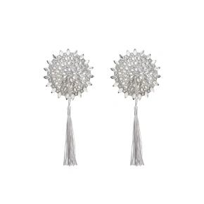 Sexy lepítka na bradavky Mistiqua stříbrné - Obsessive