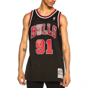 Mitchell & Ness Chicago Bulls NBA Swingman Alternate Jersey Bulls 97 Dennis Rodman SMJYGS18152-CBUBLCK97DRD pánové