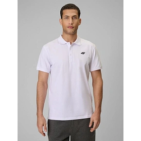 Pánské polo tričko s pravidelným střihem 4F 4FRMM00TPTSM0939-10S Pánské polo tričko s pravidelným střihem 4F 4FRMM00TPTSM0939-10S