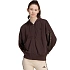 Dámská mikina adidas Seasonal Essentials Animal Print 3-Stripes s celopropínacím zipem s kapucí, hnědá, KV9299
