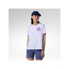 Dámské tričko ROSSIGNOL W Graphic Waterfall Tee, bílé Dámské tričko ROSSIGNOL W Graphic Waterfall Tee, bílé