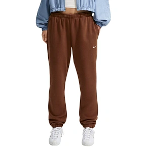 Dámské kalhoty Nike Studio Fleece světle hnědé IM8076 259