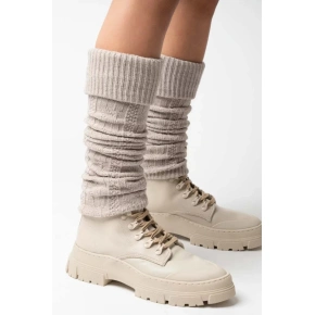 Dámské vlněné návleky 095 Béžová - Steven