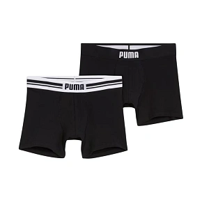 Pánské boxerky Puma Everyday Placed Logo, balení po 2 kusech, černé, 938476 01 Pánské boxerky Puma Everyday Placed Logo, balení po 2 kusech, černé, 938476 01