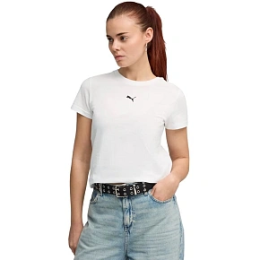 Dámské tričko Puma Ess Centered Cat Logo Tee, bílé, 692916 02 Dámské tričko Puma Ess Centered Cat Logo Tee, bílé, 692916 02