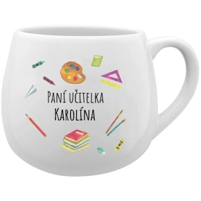 PANÍ UČITELKA KAROLÍNA - bílý keramický hrníček 300 ml