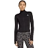 Dámská mikina adidas Optime Essentials Full-Zip, černá, JM9185