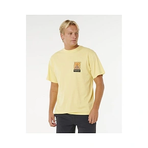 Pánské tričko RIP CURL Search Dawn Tee, žluté Pánské tričko RIP CURL Search Dawn Tee, žluté
