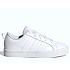 Sportovní boty adidas VS PACE 2.0 K z ekologické kůže, bílé (IE3468)