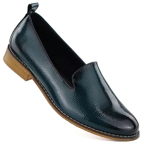 Dámské lakované boty lords navy blue Potocki 19337