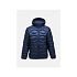 Pánská péřová bunda Peak Performance M Helium Down Hood Jacket, barva tmavě modrá