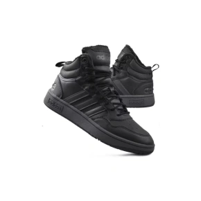 Pánské sportovní kotníkové boty Hoops 3.0 Mid Wtr GW6421 Černá - Adidas
