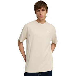 Pánské tričko Puma ESS Elevated Relaxed Tee, béžové, 692018 87 Pánské tričko Puma ESS Elevated Relaxed Tee, béžové, 692018 87
